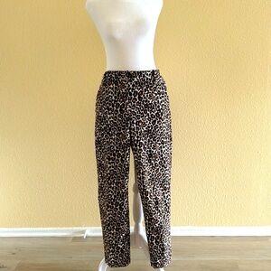 J. Crew leopard print pants